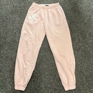 Brandy Melville pink star sweats